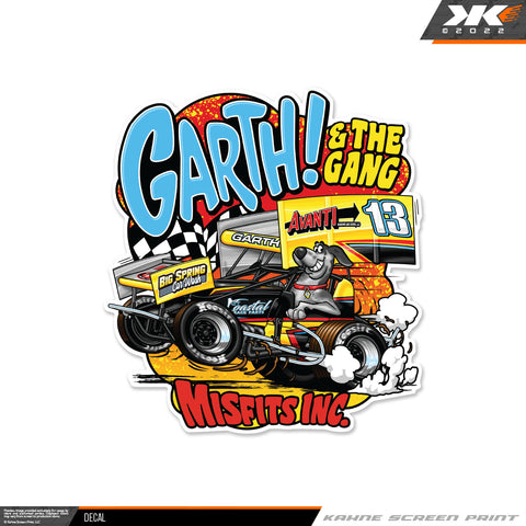 "Garth Racer" Car Decal